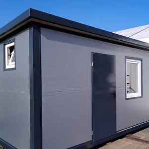 Conteneur résidentiel social de 12m2 avec salle de bain et cuisine 5x2,5m